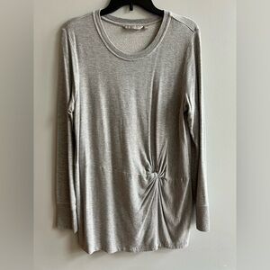 Athleta Gray Nirvana Twist Tie Front L